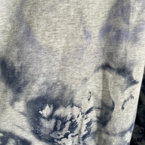 Pure Jill Gray and Purple Washed Floral Ladies Casual Tunic, SP - Picture 4 of 4